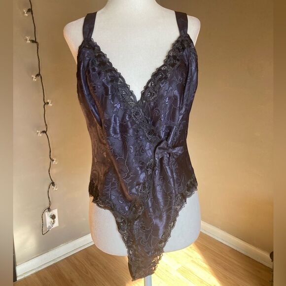 Vintage Victoria Secret Gold Label Floral Bodysuit - Picture 2 of 10